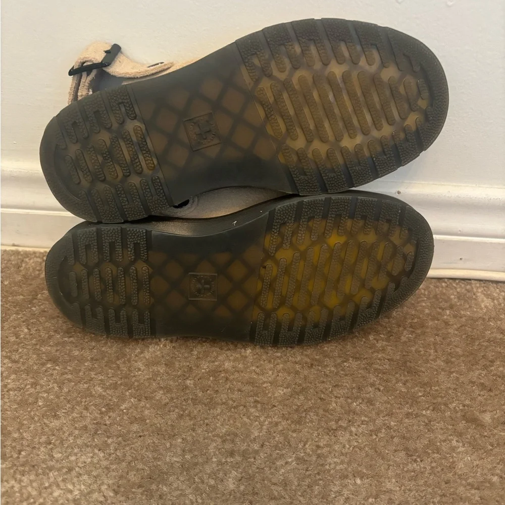 Dr. Martens CARLSON SUEDE CASUAL SLINGBACK MULES in Sand